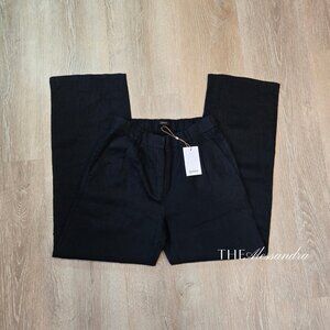 Quince 100% European Linen Pleated Trouser Size 2 Made in Vietnam New With Tags